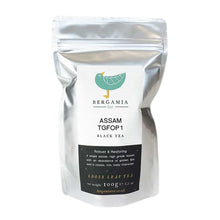 Load image into Gallery viewer, Assam TGFOP1 Loose Leaf Black Tea packaged by Bergamia Tea