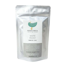 Load image into Gallery viewer, White Peony Loose Leaf White Tea 35 grams packaged by Bergamia Tea