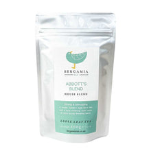 Load image into Gallery viewer, Abbott's Blend Loose Leaf Tea 100 grams packaged by Bergamia Tea