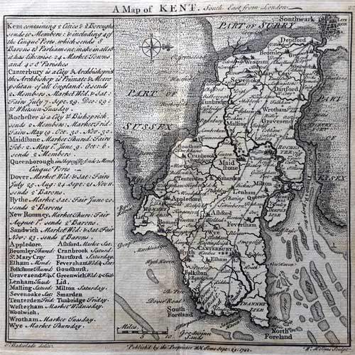 Map of Kent